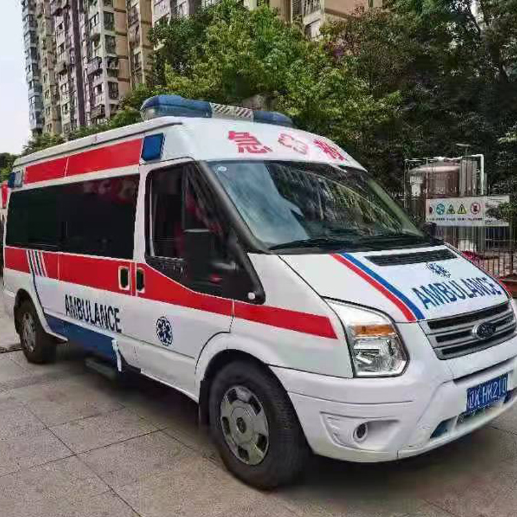 三穗长途救护车护送病人返乡